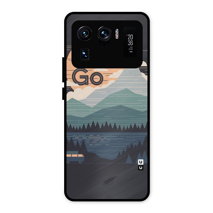Abstract Travel Metal Back Case for Mi 11 Ultra