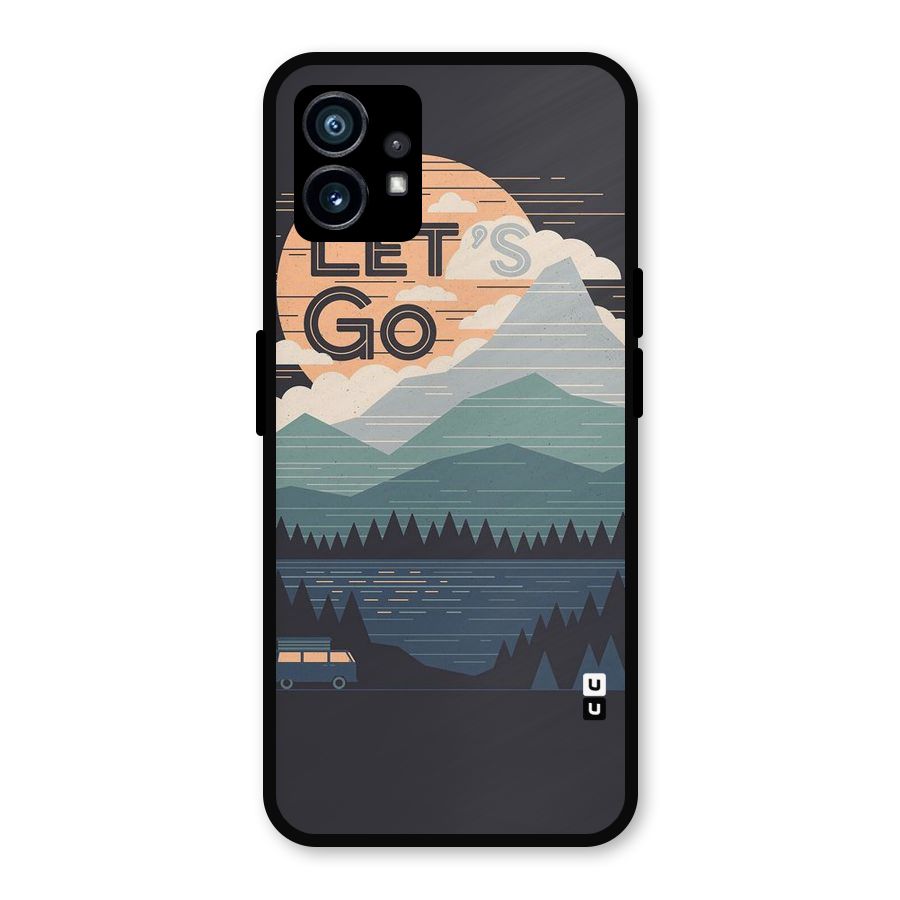 Abstract Travel Metal Back Case for Nothing Phone 1