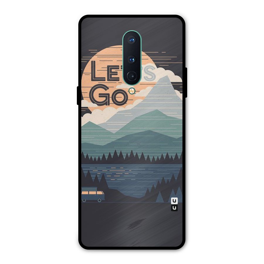 Abstract Travel Metal Back Case for OnePlus 8