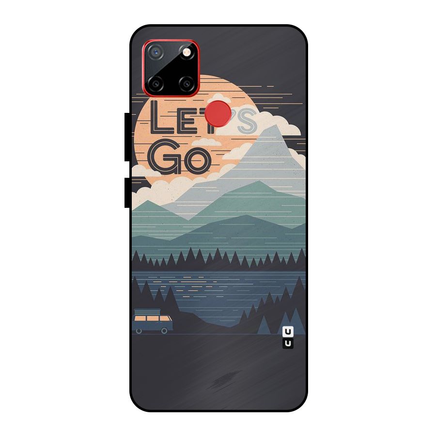 Abstract Travel Metal Back Case for Realme C12