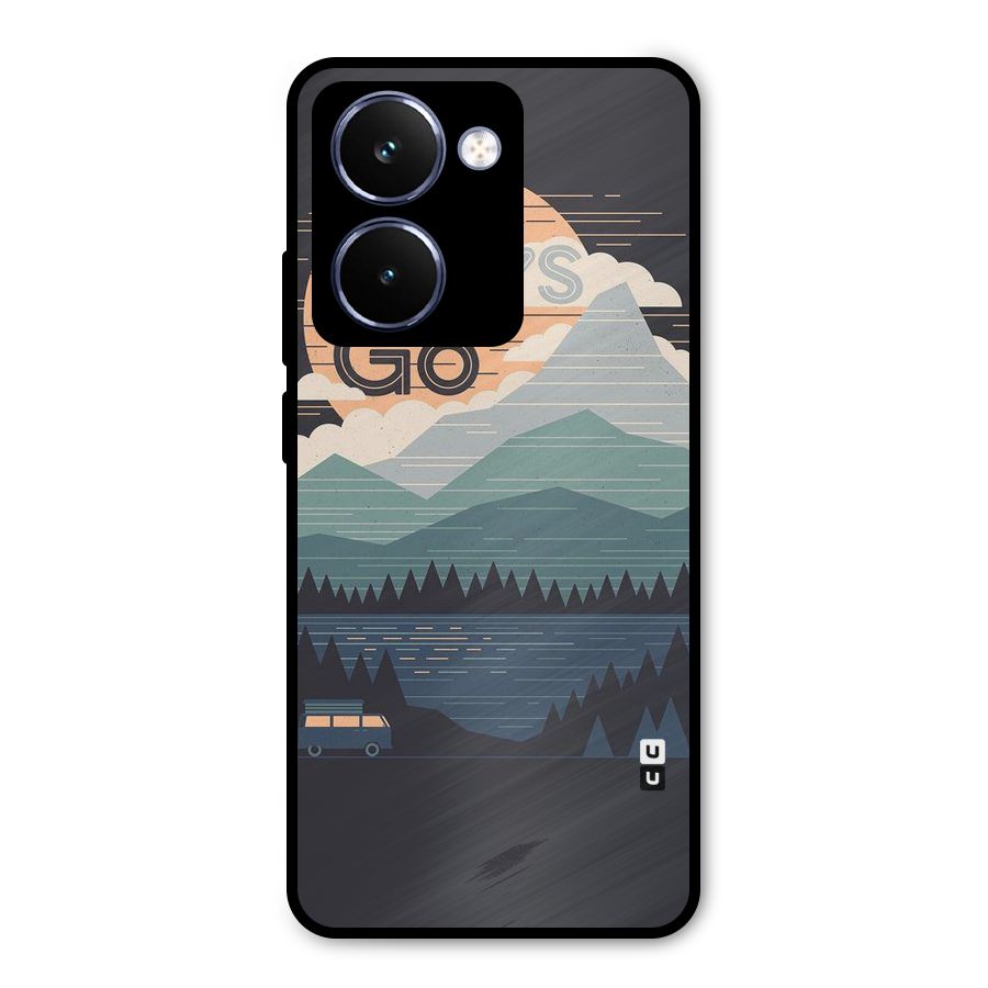 Abstract Travel Metal Back Case for Realme P3 Ultra