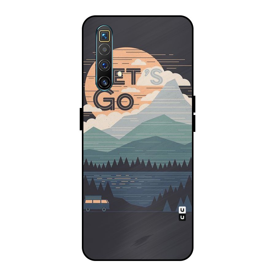Abstract Travel Metal Back Case for Realme X3