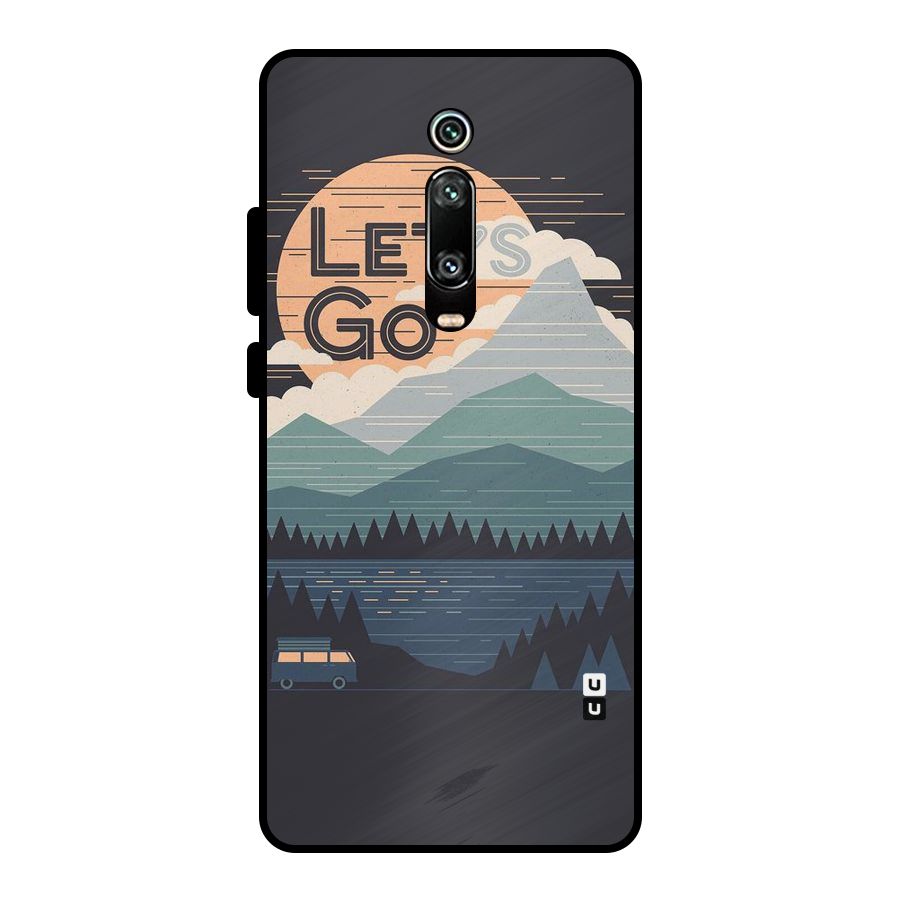 Abstract Travel Metal Back Case for Redmi K20 Pro