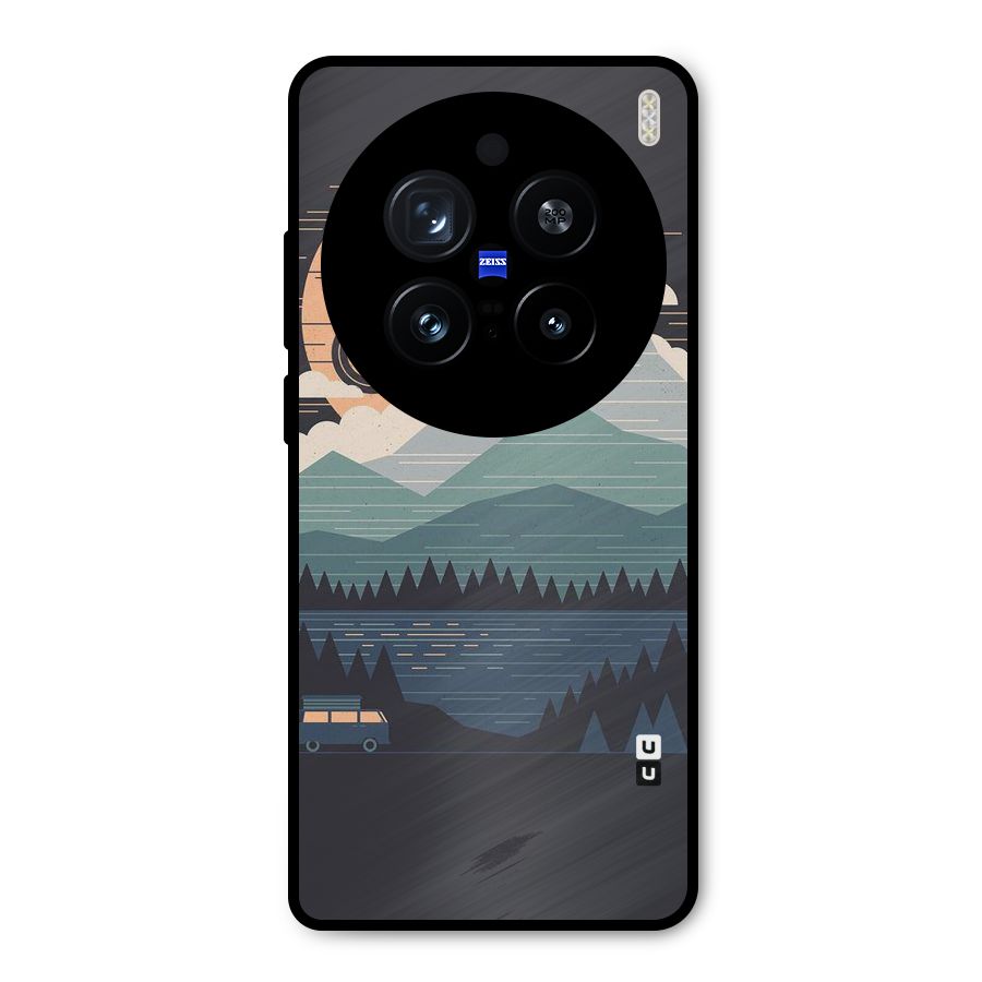 Abstract Travel Metal Back Case for Vivo X200 Pro