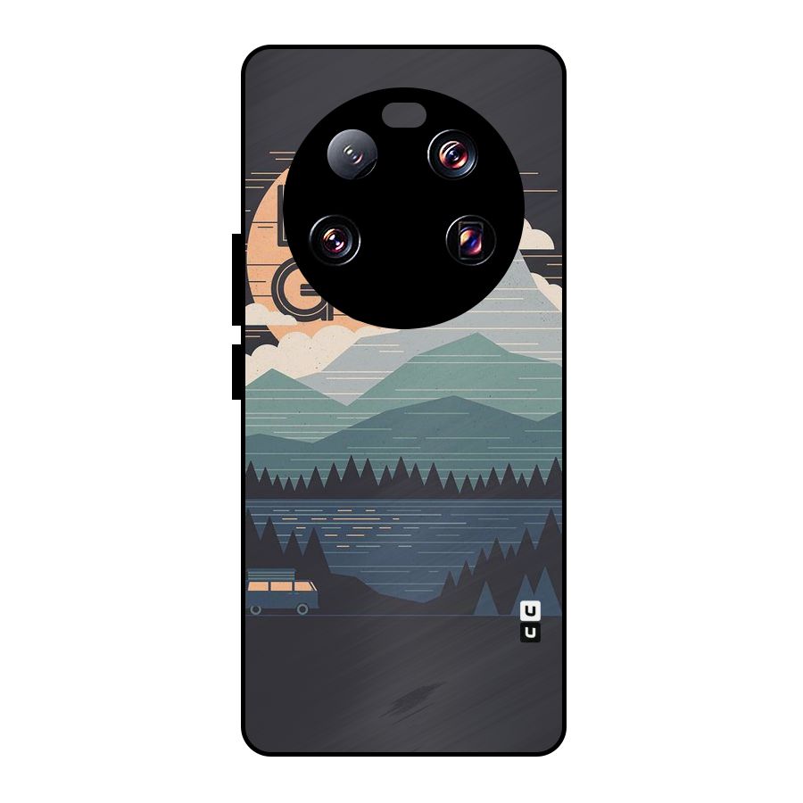 Abstract Travel Metal Back Case for Xiaomi 13 Ultra