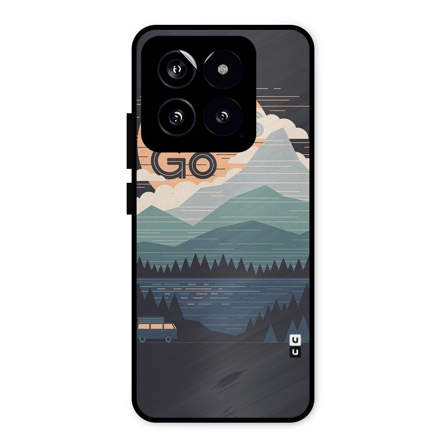 Abstract Travel Metal Back Case for Xiaomi 14