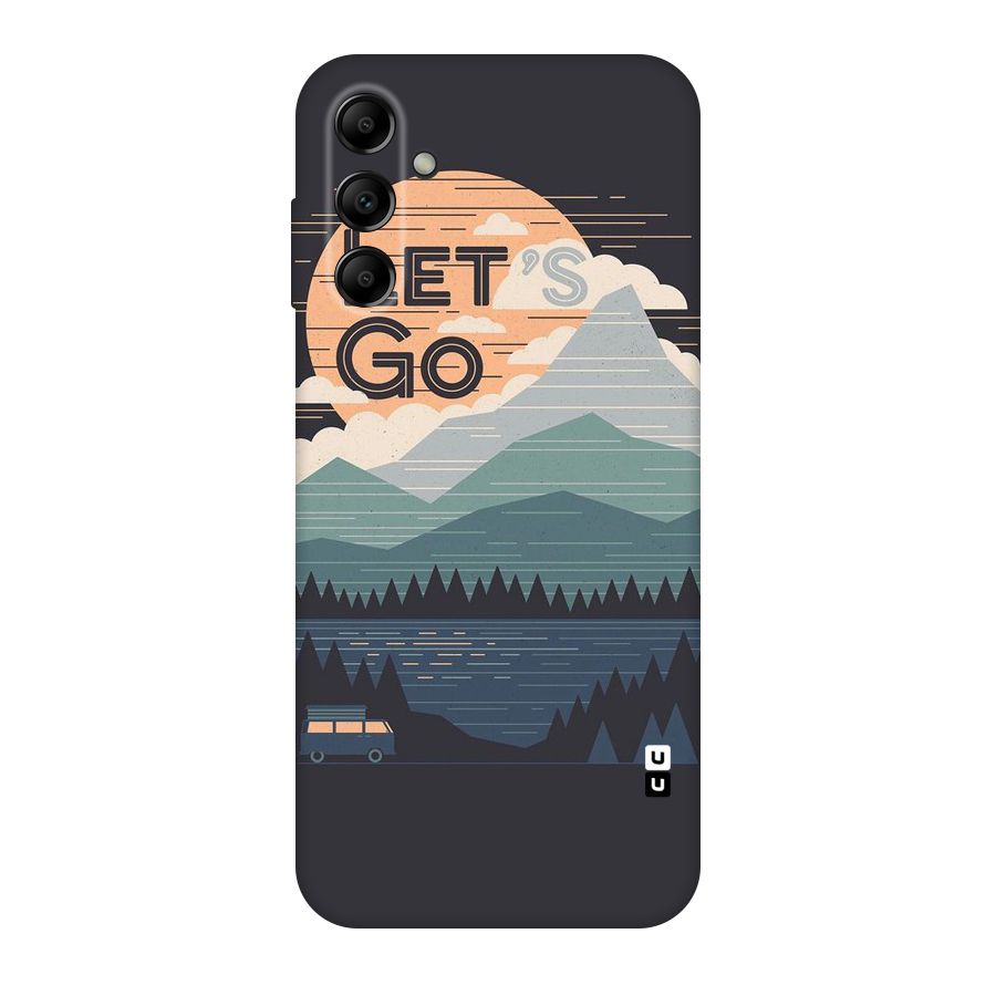 Abstract Travel Original Polycarbonate Back Case for Galaxy A14 5G