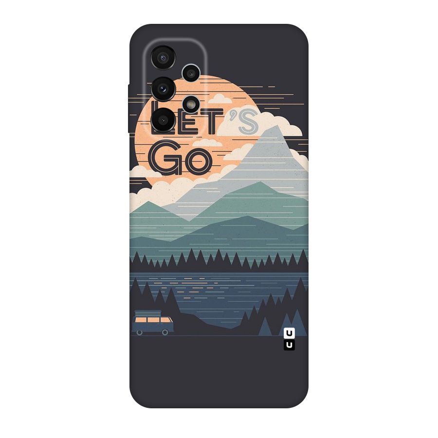 Abstract Travel Original Polycarbonate Back Case for Galaxy A23