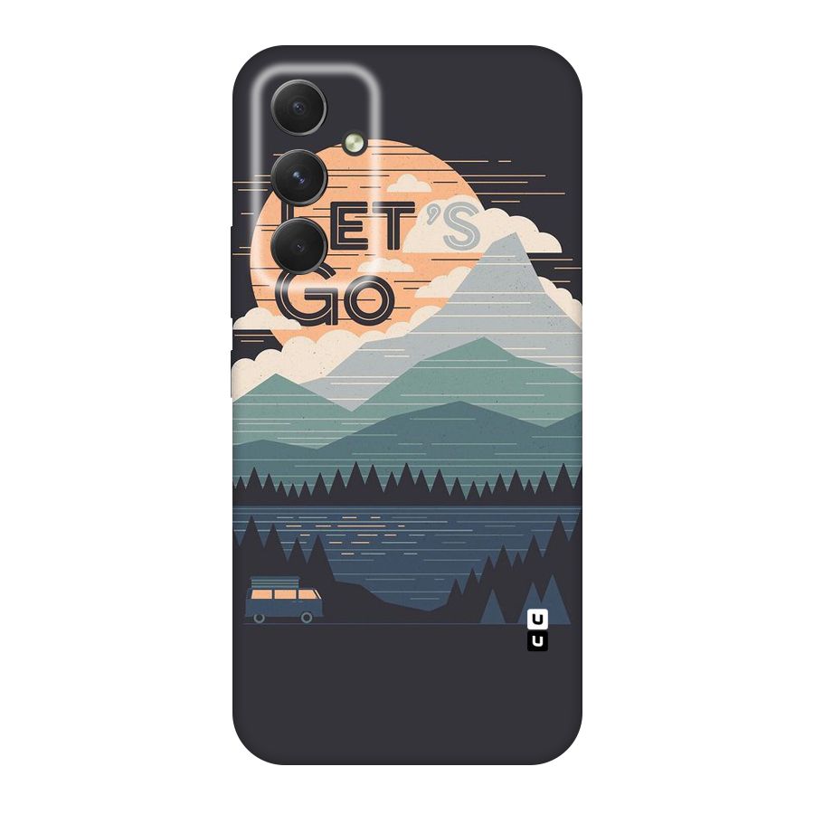 Abstract Travel Original Polycarbonate Back Case for Galaxy A54