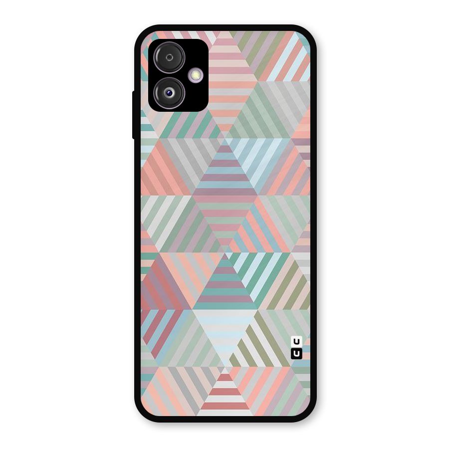 Abstract Triangle Lines Metal Back Case for Galaxy F14