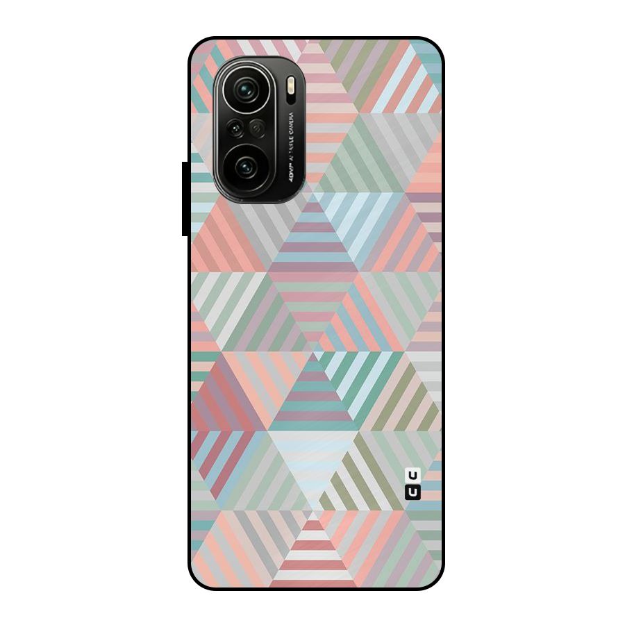 Abstract Triangle Lines Metal Back Case for Mi 11x