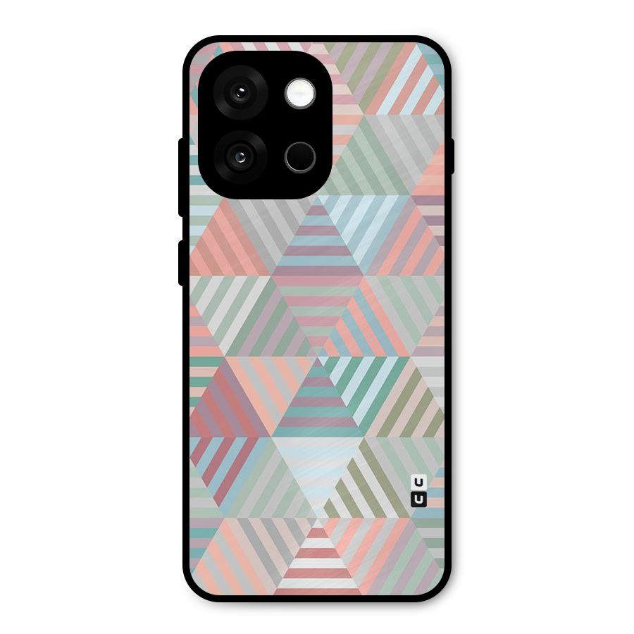 Abstract Triangle Lines Metal Back Case for OnePlus 13s