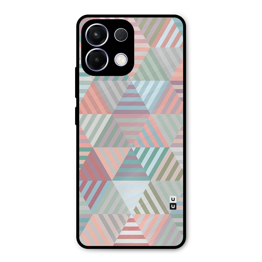 Abstract Triangle Lines Metal Back Case for Oppo K13