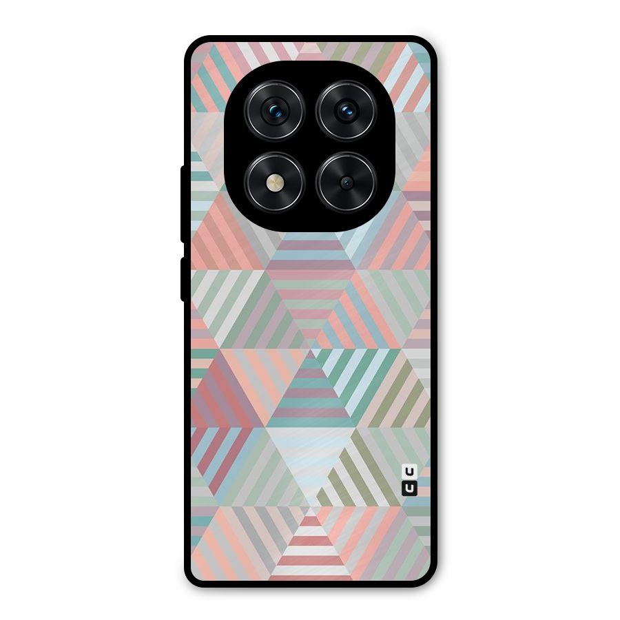 Abstract Triangle Lines Metal Back Case for Poco X7