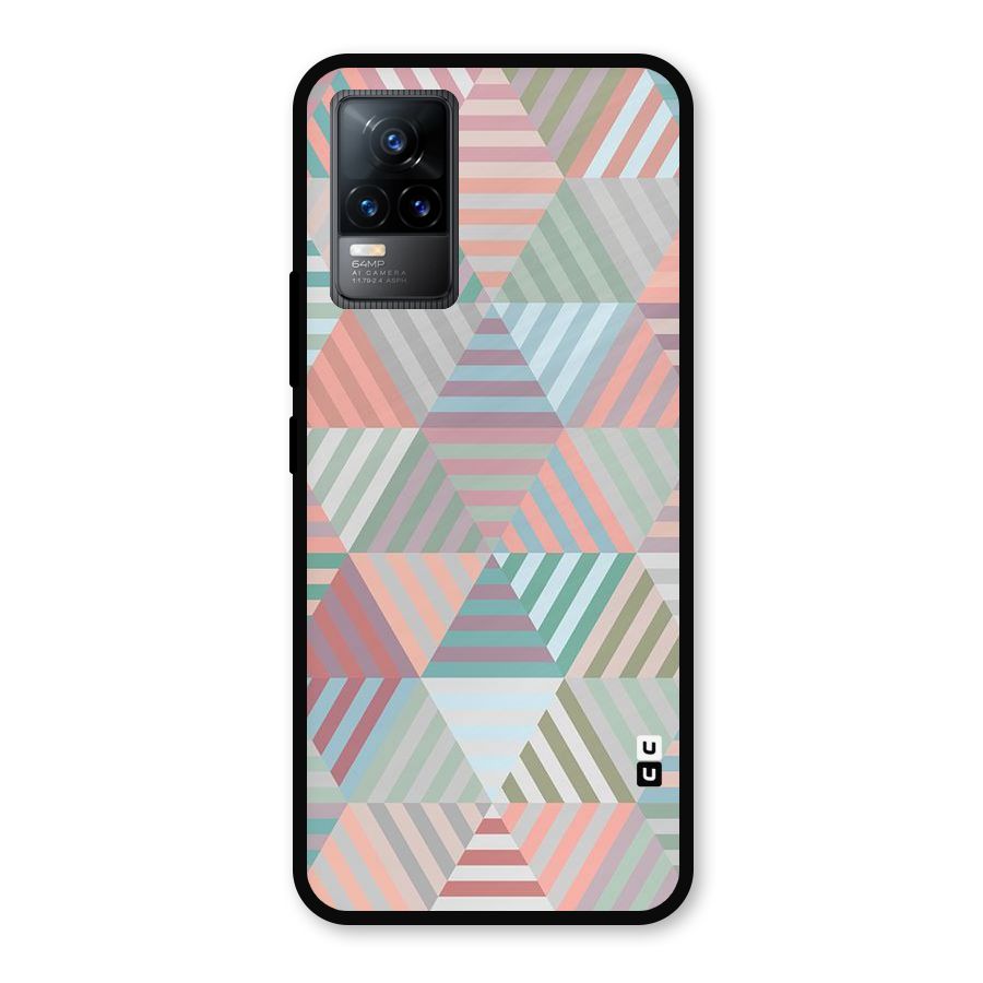 Abstract Triangle Lines Metal Back Case for Vivo Y73