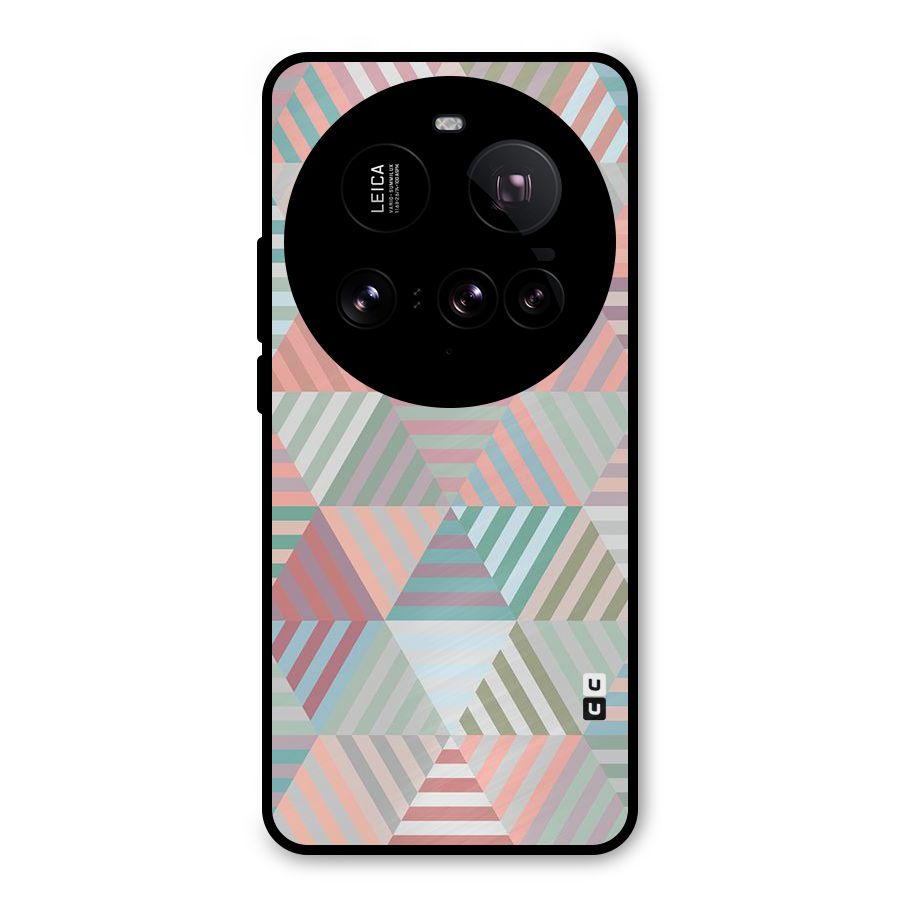Abstract Triangle Lines Metal Back Case for Xiaomi 15 Ultra