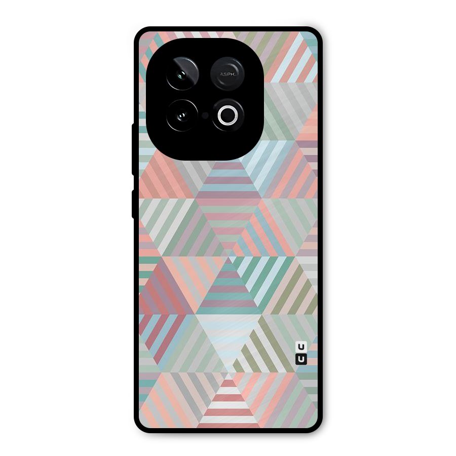 Abstract Triangle Lines Metal Back Case for iQOO Neo 10