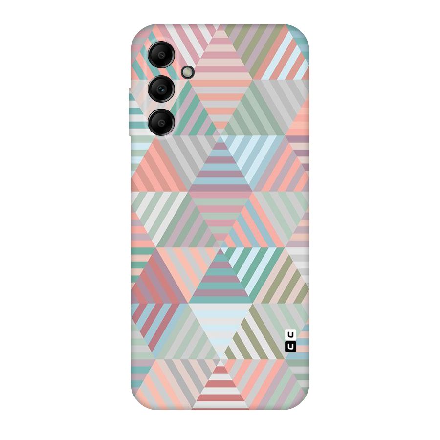Abstract Triangle Lines Original Polycarbonate Back Case for Galaxy A14 5G