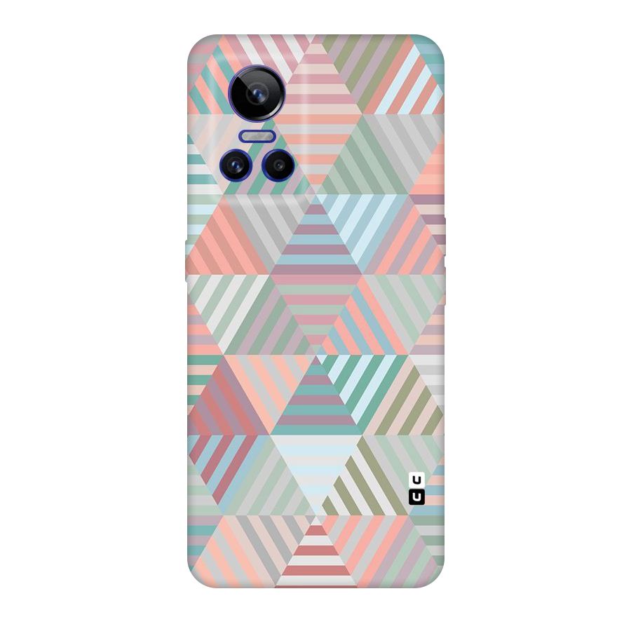 Abstract Triangle Lines Original Polycarbonate Back Case for Realme GT Neo 3