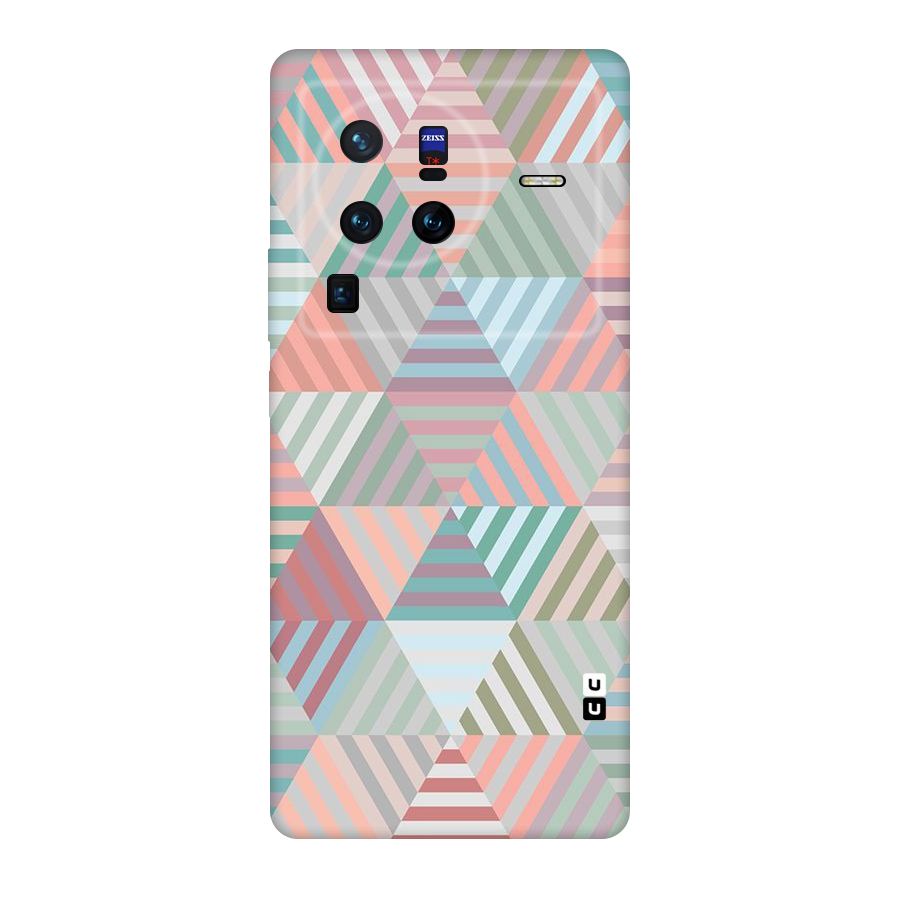 Abstract Triangle Lines Original Polycarbonate Back Case for Vivo X80