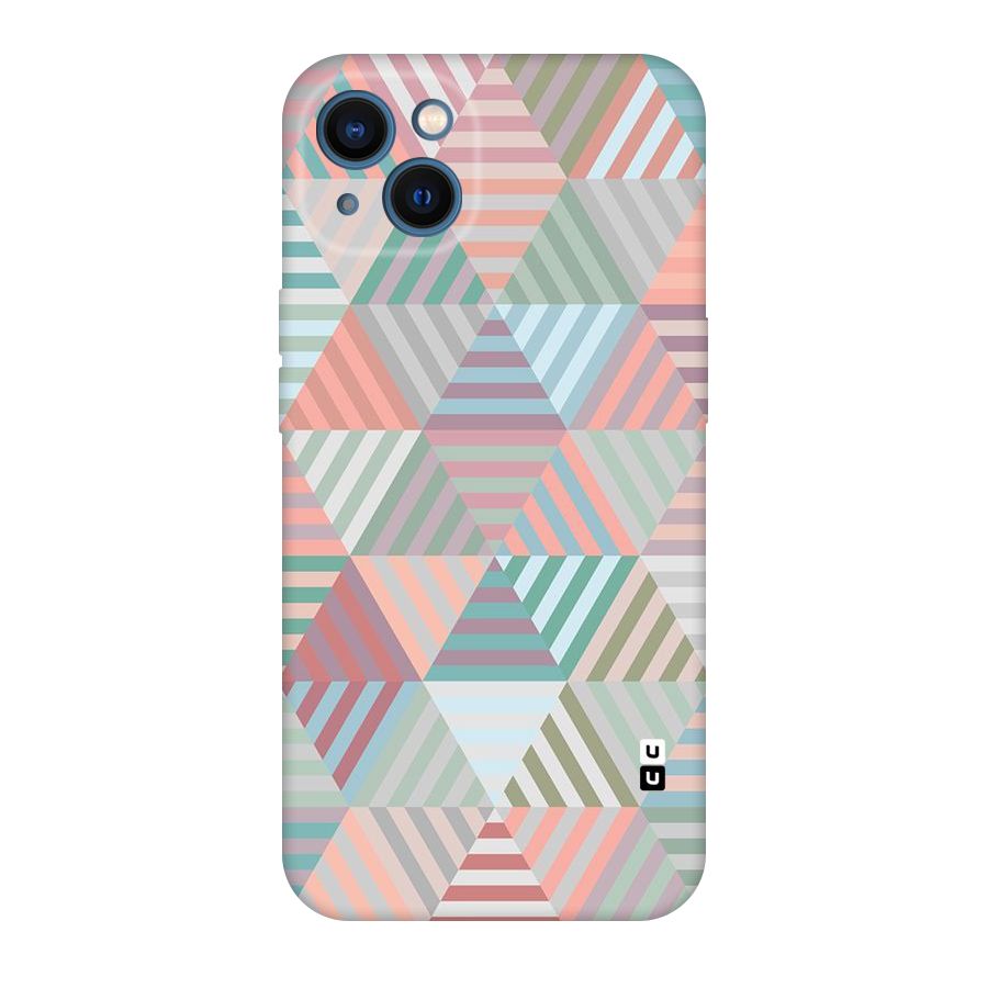 Abstract Triangle Lines Original Polycarbonate Back Case for iPhone 13