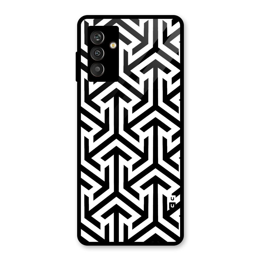 Abstract Triple Arrows Glass Back Case for Galaxy M13