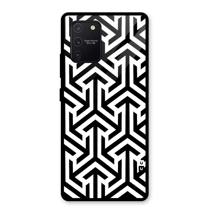 Abstract Triple Arrows Glass Back Case for Galaxy S10 Lite