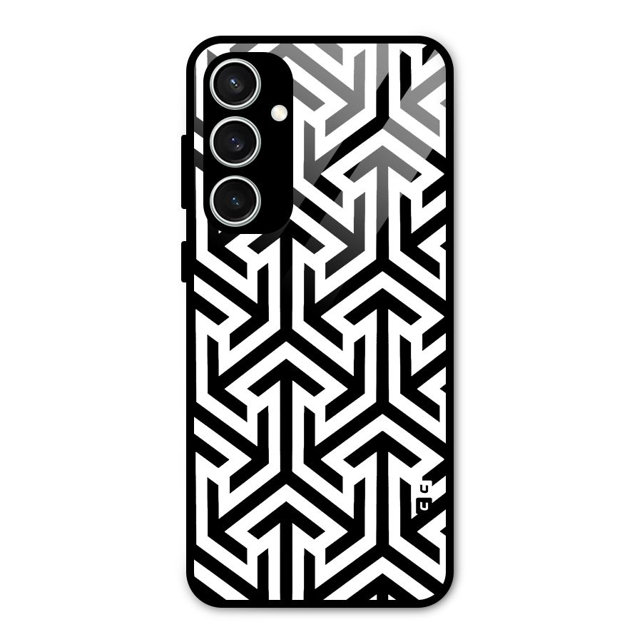 Abstract Triple Arrows Glass Back Case for Galaxy S23 FE