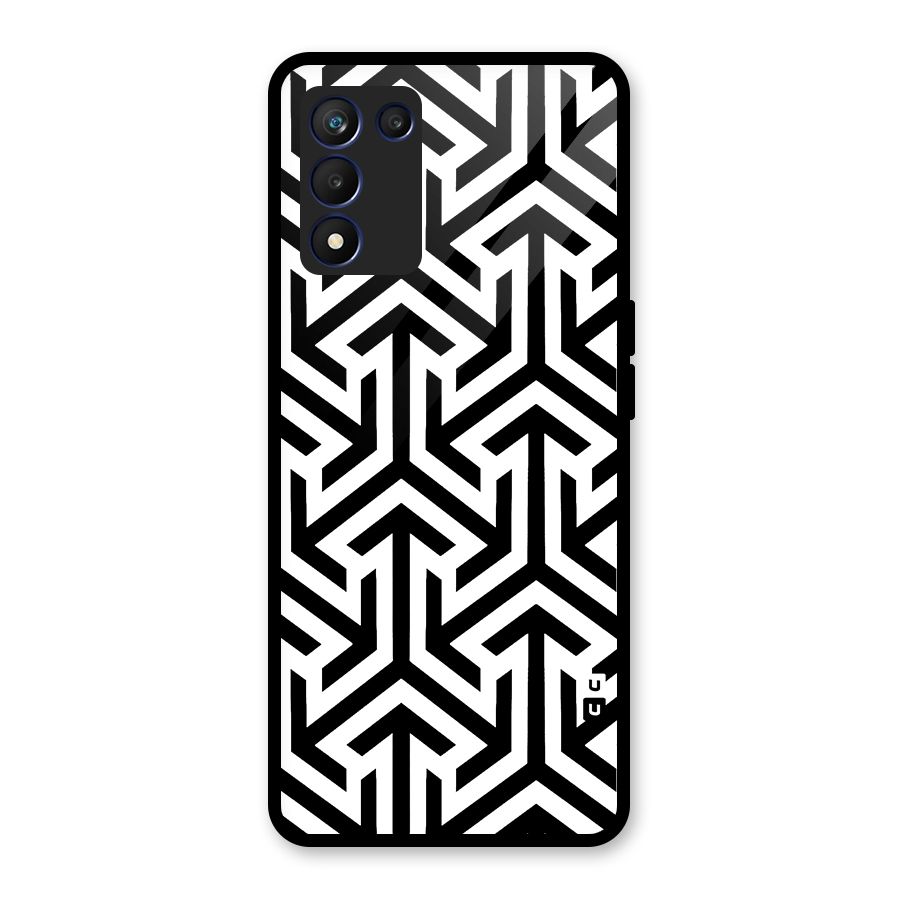 Abstract Triple Arrows Glass Back Case for Realme 9 5G Speed