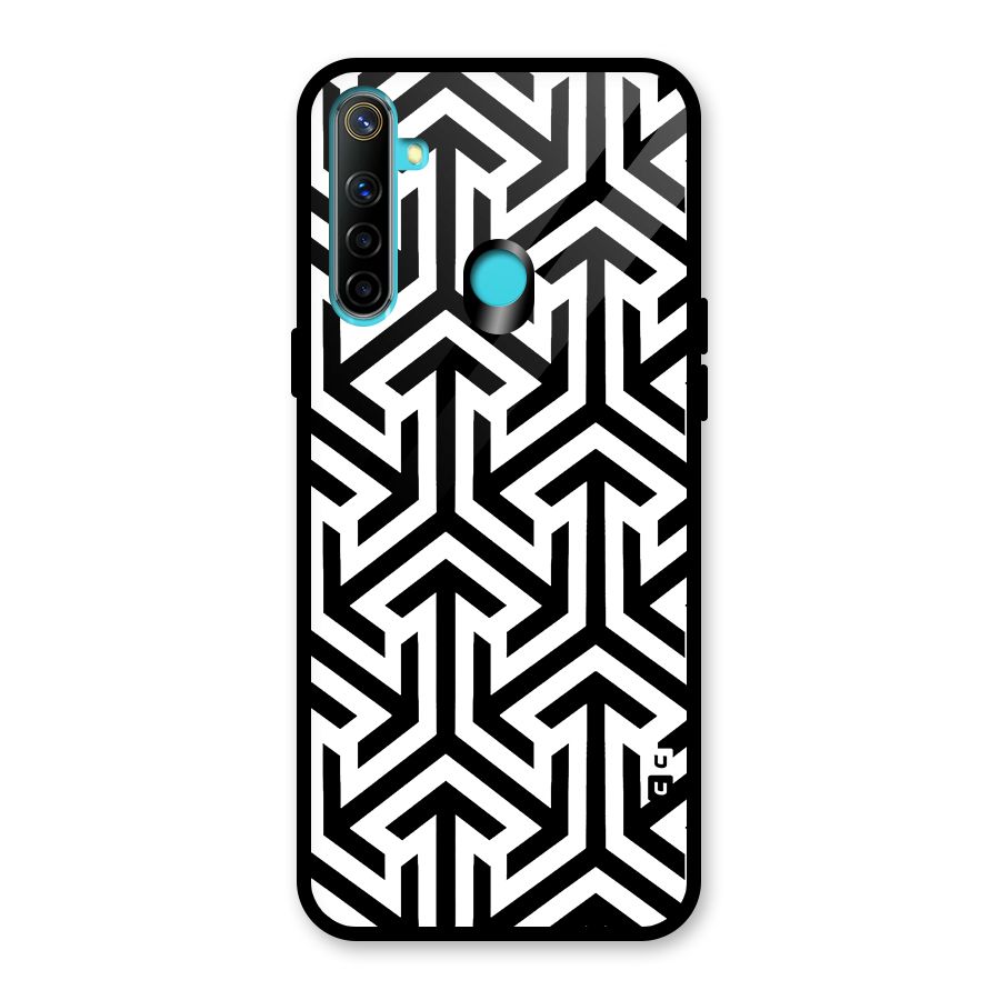 Abstract Triple Arrows Glass Back Case for Realme Narzo 10