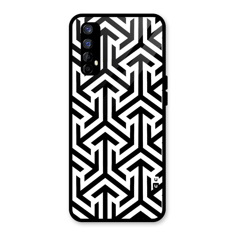 Abstract Triple Arrows Glass Back Case for Realme Narzo 20 Pro