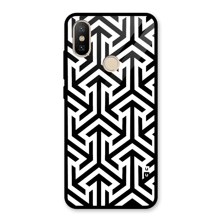 Abstract Triple Arrows Glass Back Case for Redmi A2