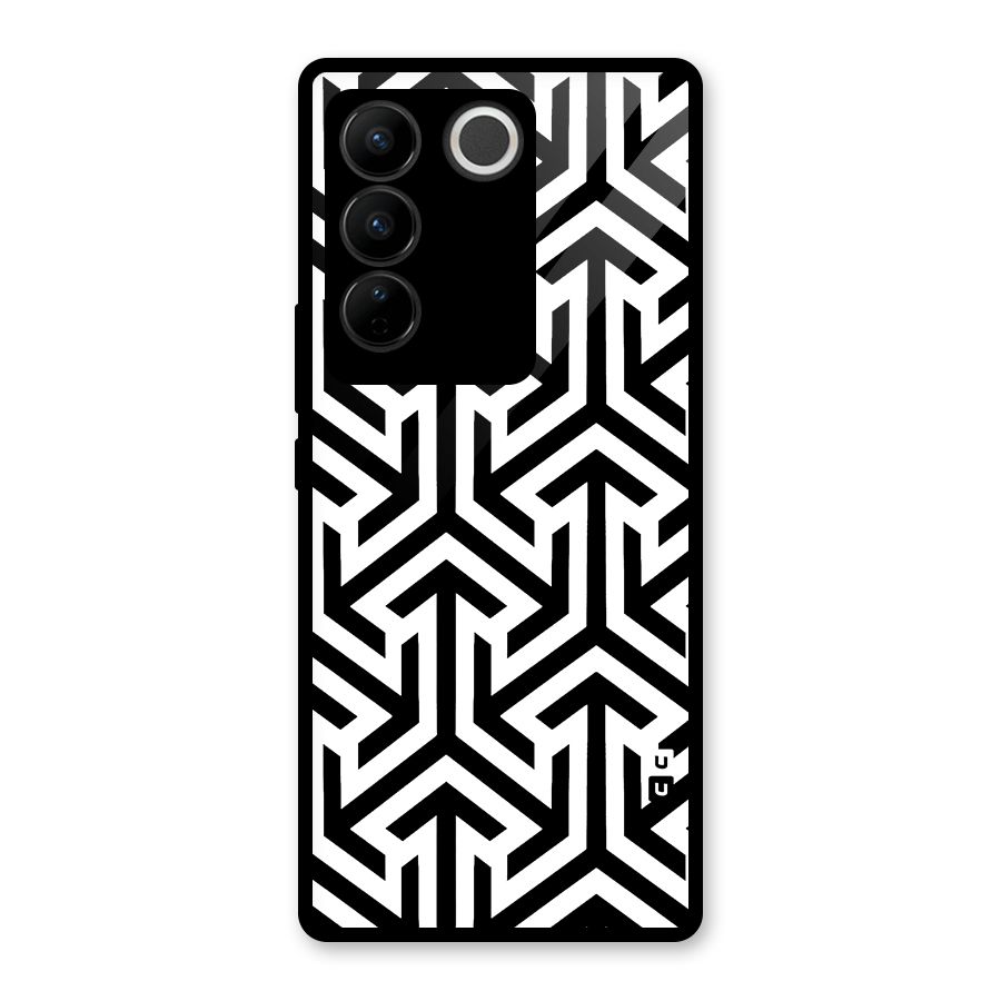 Abstract Triple Arrows Glass Back Case for Vivo V27