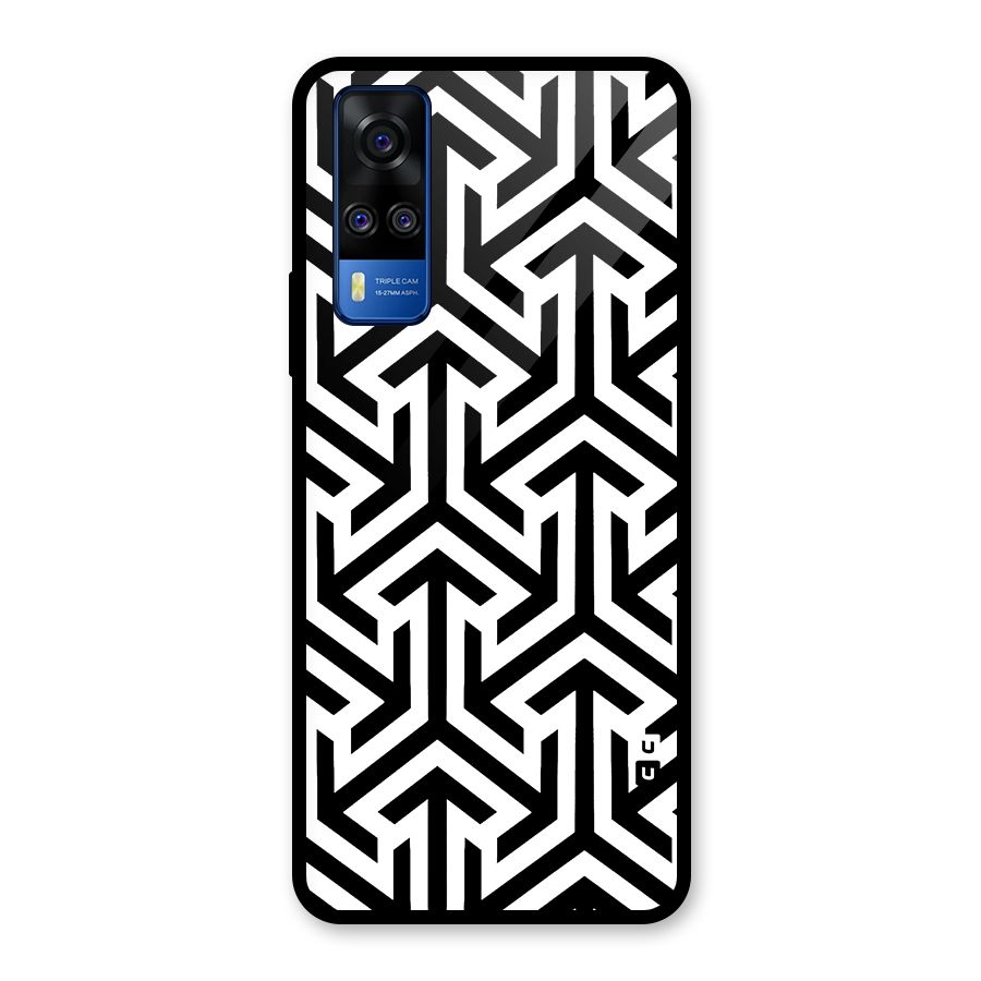 Abstract Triple Arrows Glass Back Case for Vivo Y31