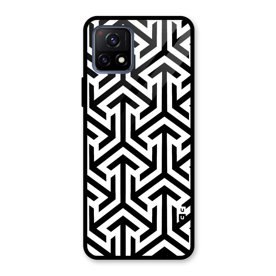 Abstract Triple Arrows Glass Back Case for Vivo Y72 5G