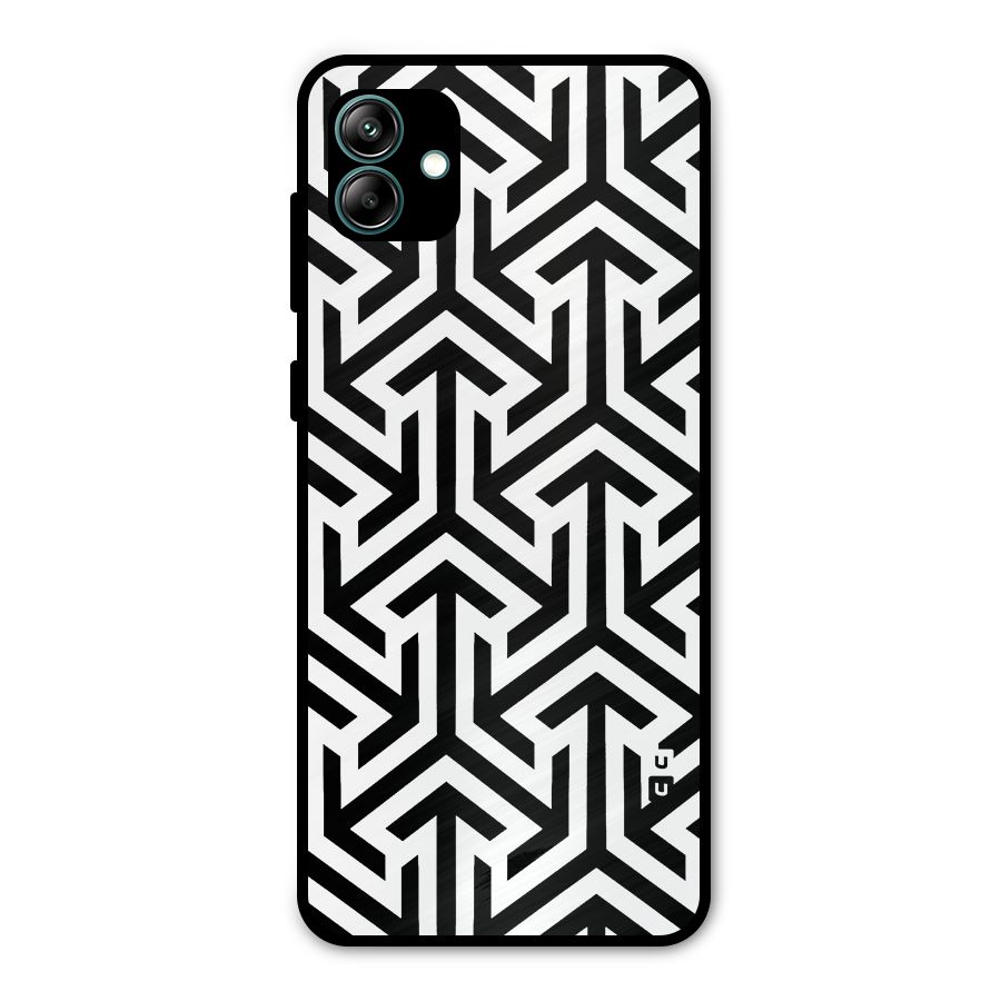 Abstract Triple Arrows Metal Back Case for Galaxy A04