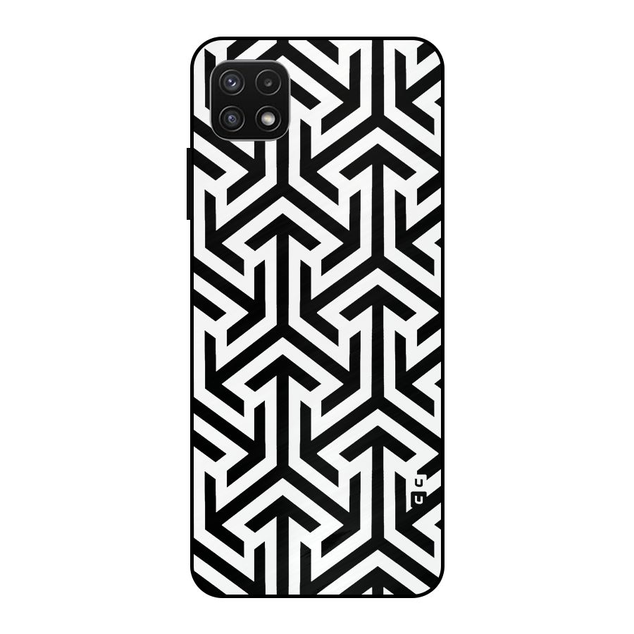 Abstract Triple Arrows Metal Back Case for Galaxy A22 5G