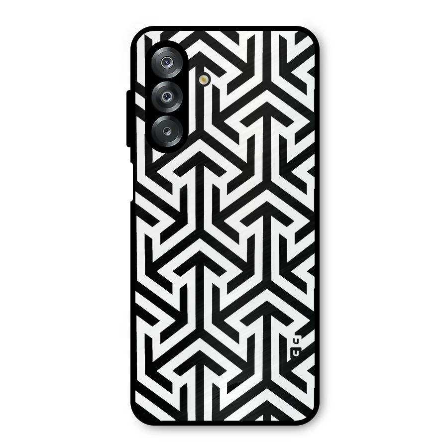 Abstract Triple Arrows Metal Back Case for Galaxy A26