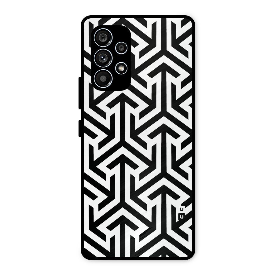 Abstract Triple Arrows Metal Back Case for Galaxy A53 5G