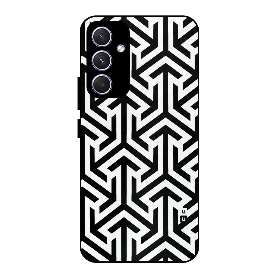 Abstract Triple Arrows Metal Back Case for Galaxy A54