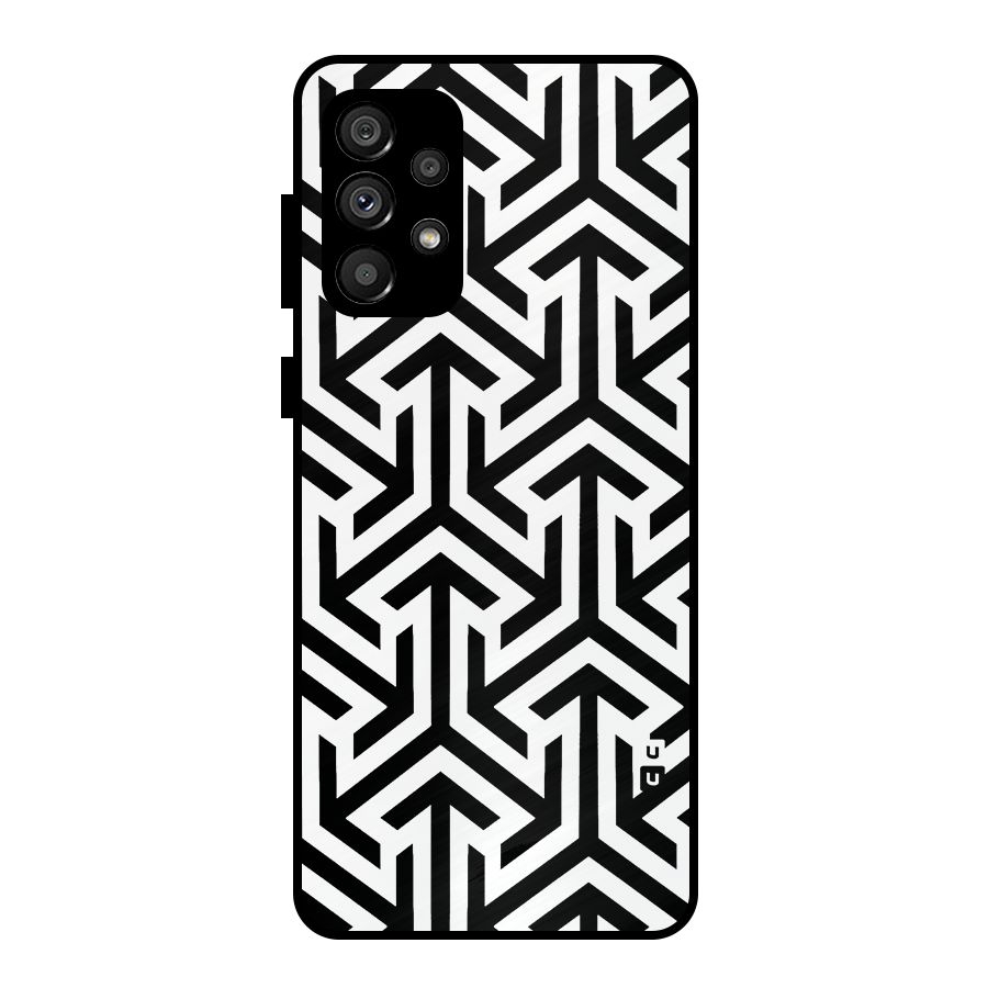 Abstract Triple Arrows Metal Back Case for Galaxy A73 5G