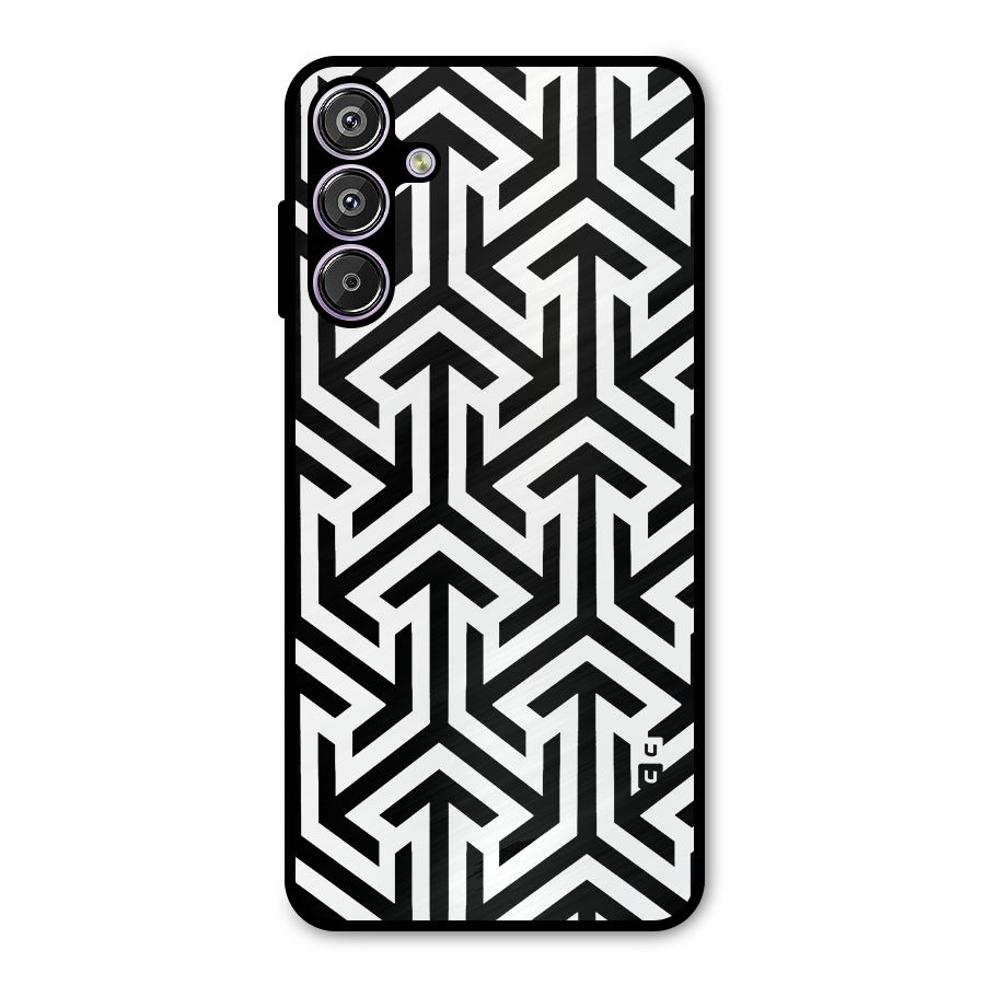 Abstract Triple Arrows Metal Back Case for Galaxy F15