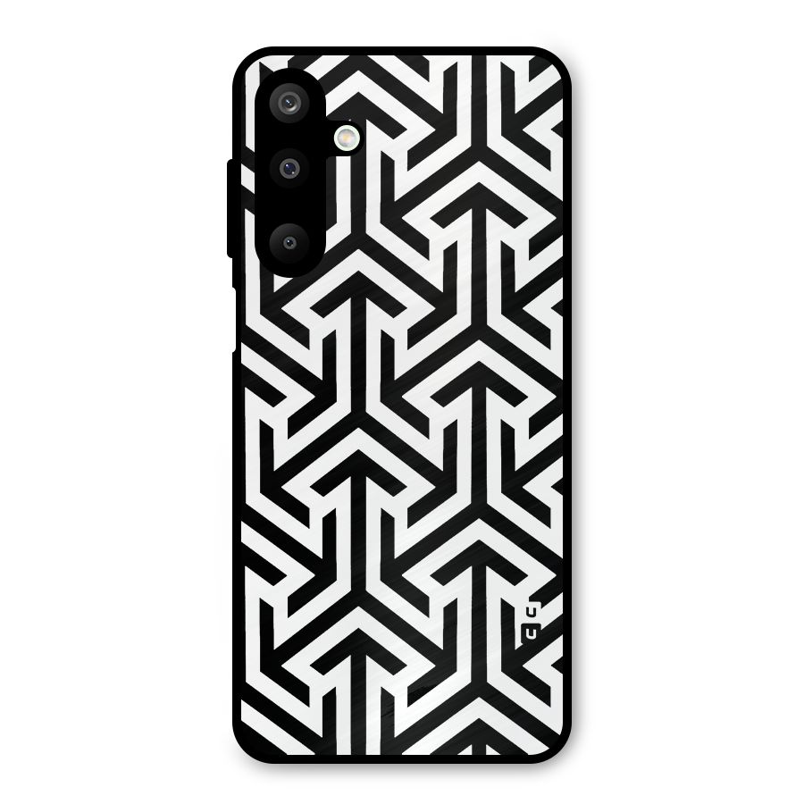 Abstract Triple Arrows Metal Back Case for Galaxy M16