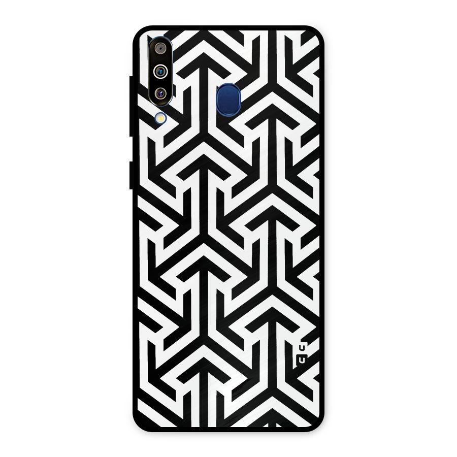 Abstract Triple Arrows Metal Back Case for Galaxy M30