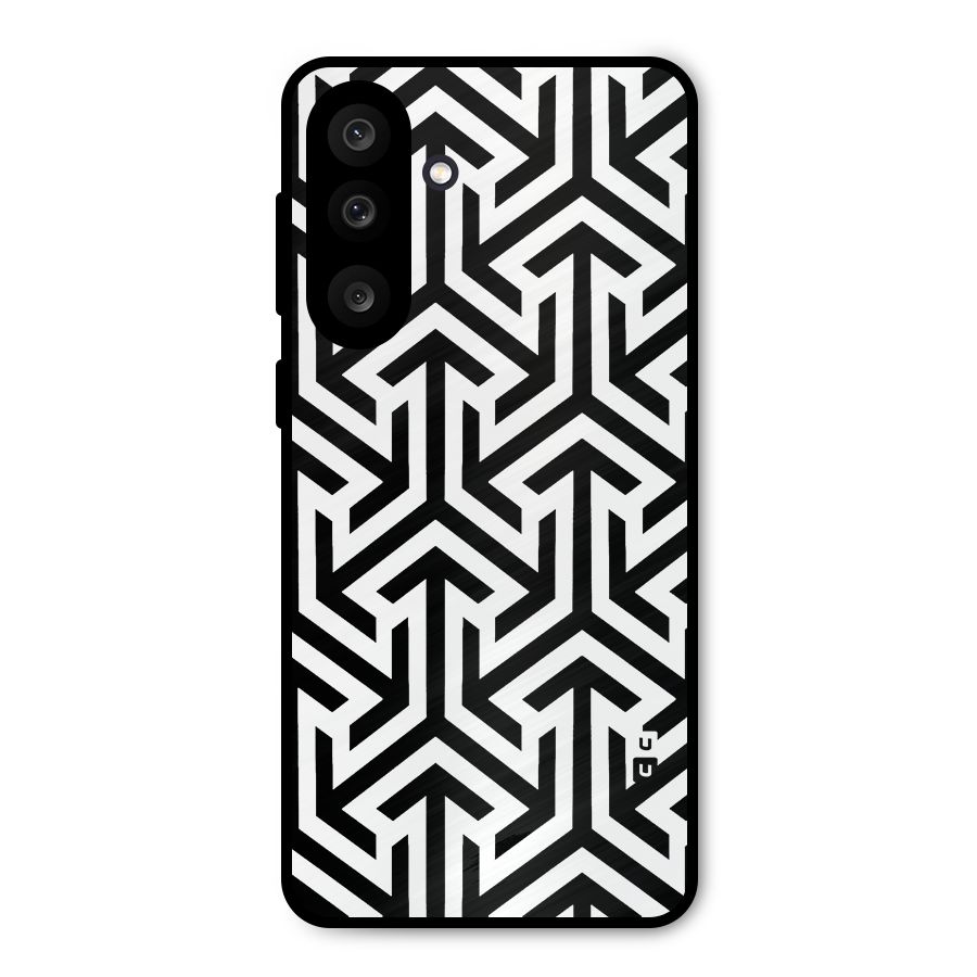 Abstract Triple Arrows Metal Back Case for Galaxy M56