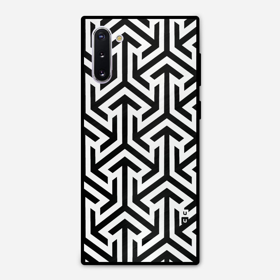 Abstract Triple Arrows Metal Back Case for Galaxy Note 10