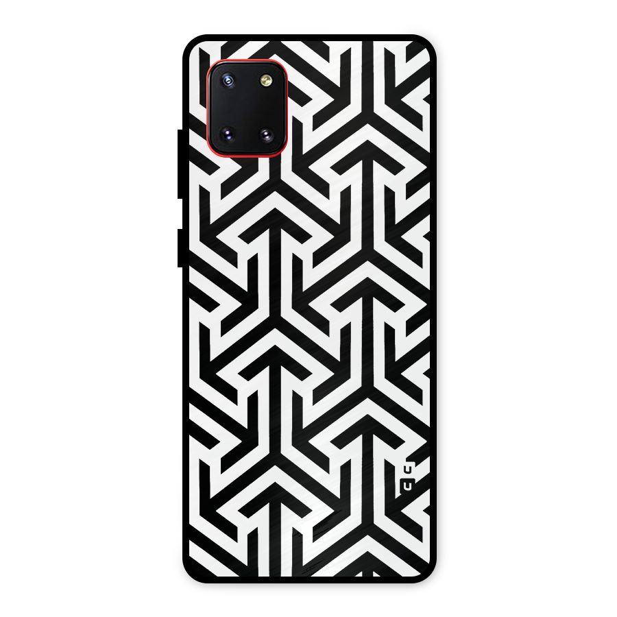 Abstract Triple Arrows Metal Back Case for Galaxy Note 10 Lite