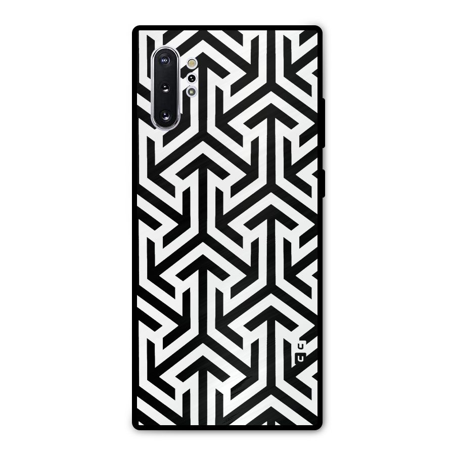 Abstract Triple Arrows Metal Back Case for Galaxy Note 10 Plus