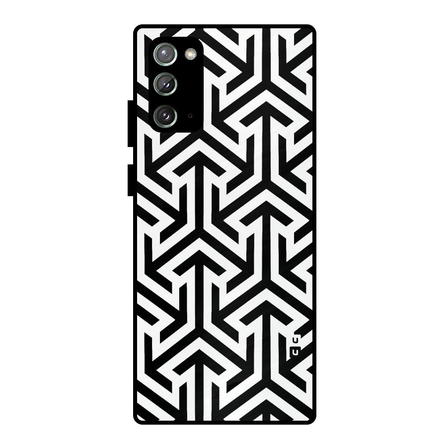 Abstract Triple Arrows Metal Back Case for Galaxy Note 20