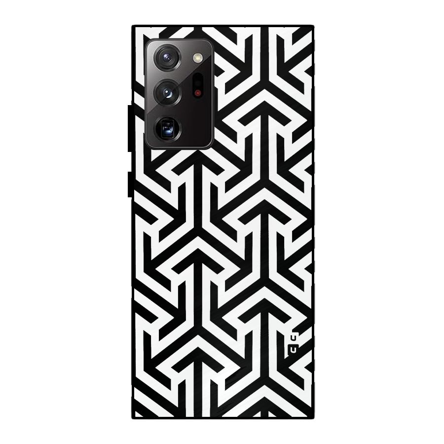 Abstract Triple Arrows Metal Back Case for Galaxy Note 20 Ultra